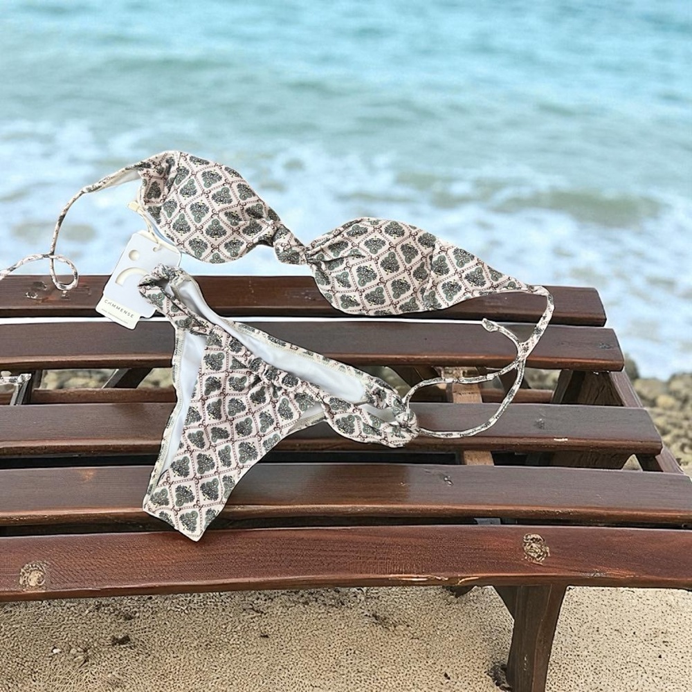 Commense Geometric Pattern Bikini Set